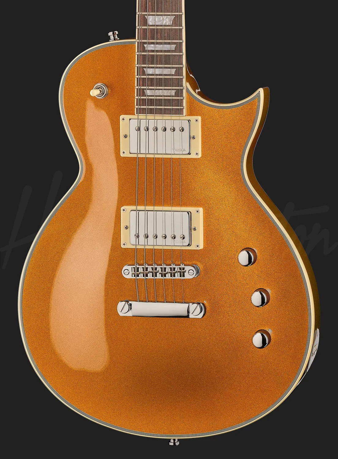 Harley Benton SC-Custom III E-Gitarre Gold Top Humbucker