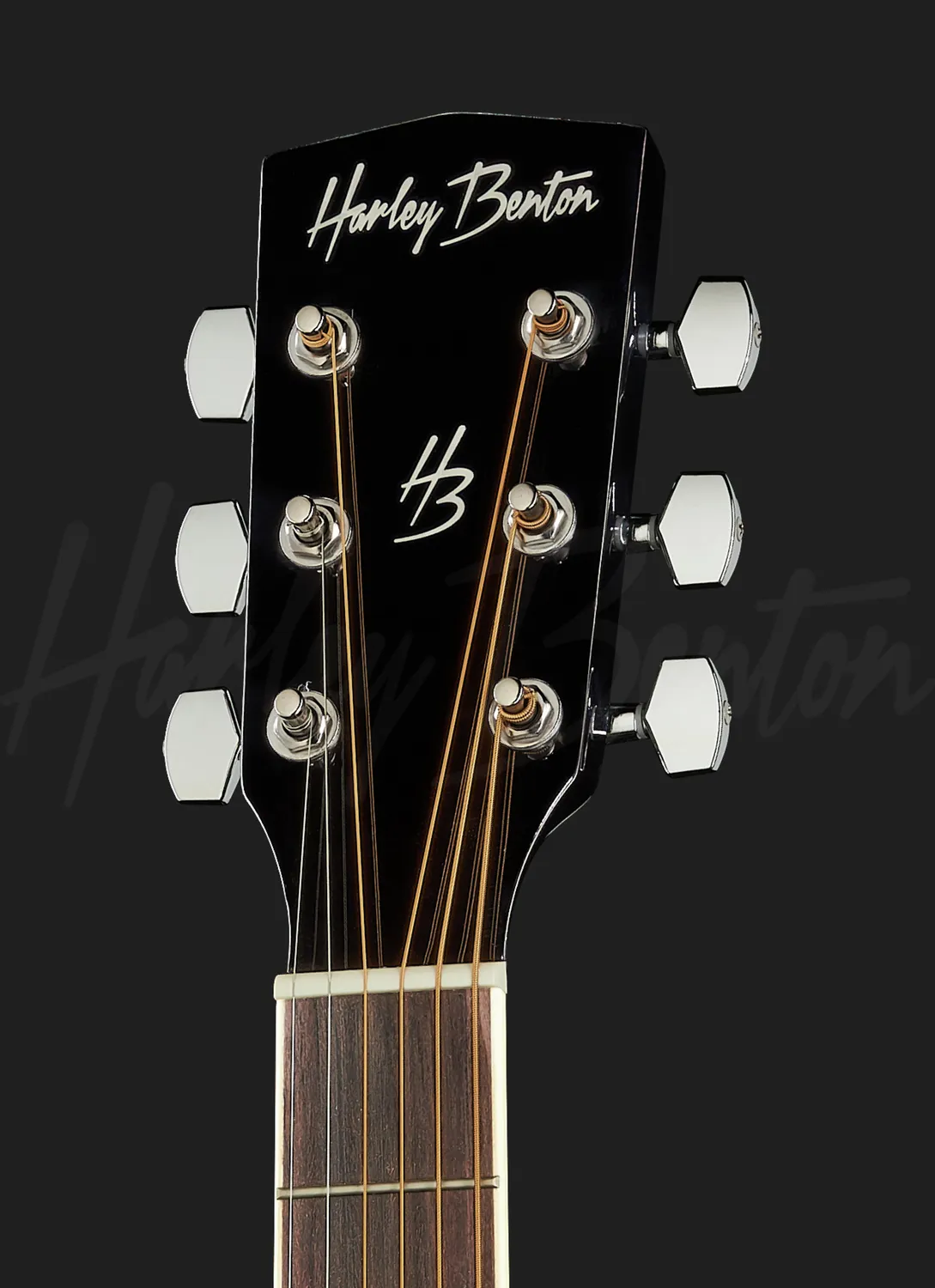 Harley Benton D-120CE-LH BK Westerngitarre links Schwarz