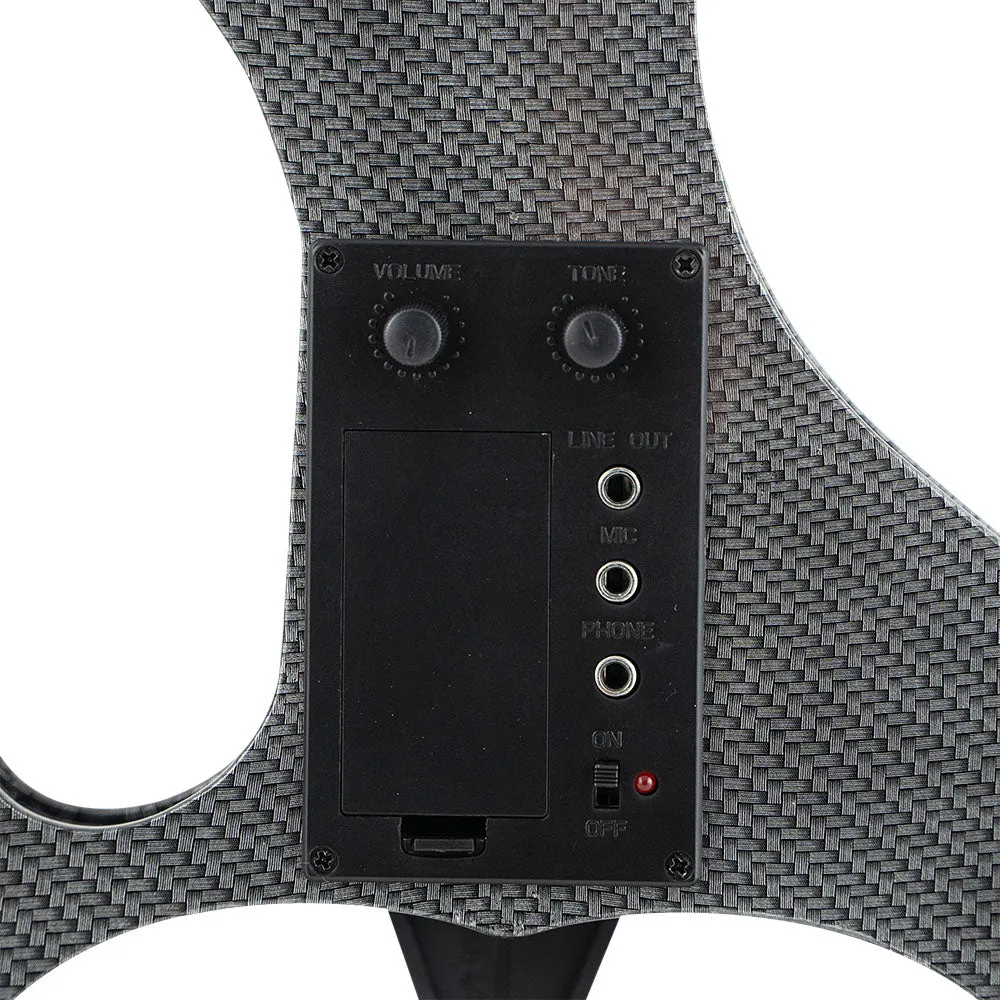 Shar Plug N Play 2 Elektrogeige 4/4 Set blau mit Bogen