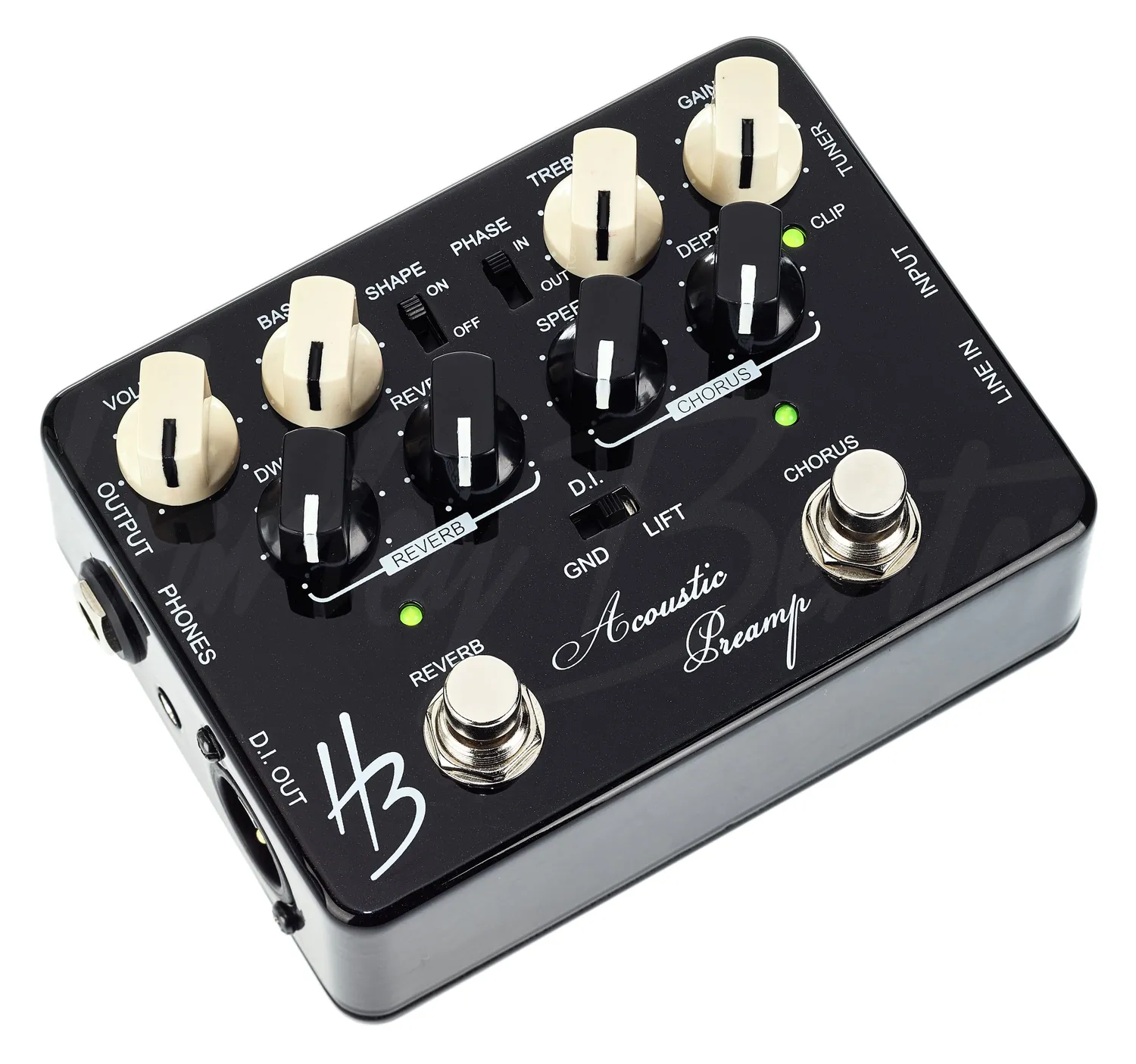 Harley Benton Custom Line Acoustic Preamp Pedal mit DI
