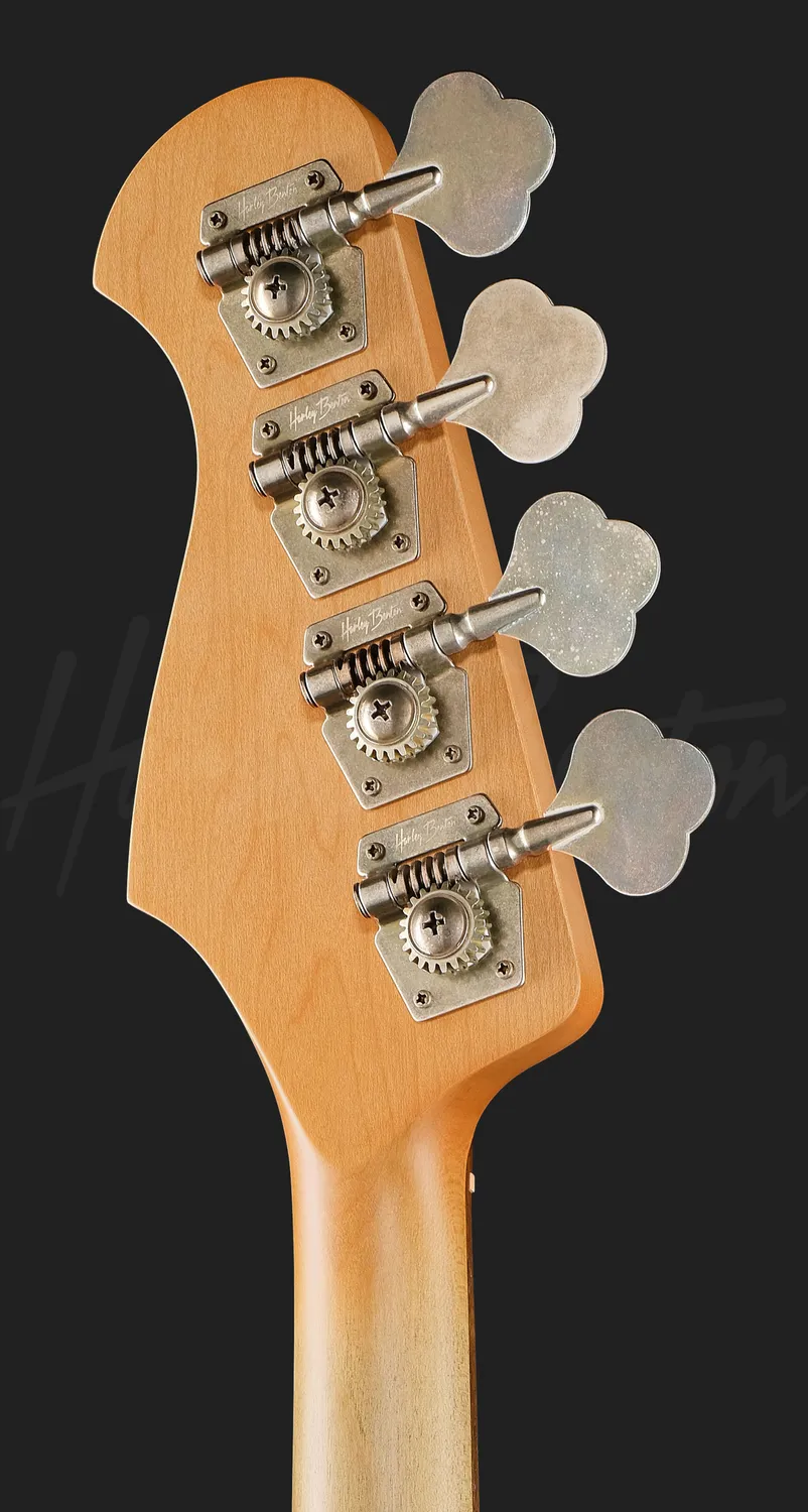 Harley Benton JB-62LA E-Bass Lake Placid Blue Erle Aged