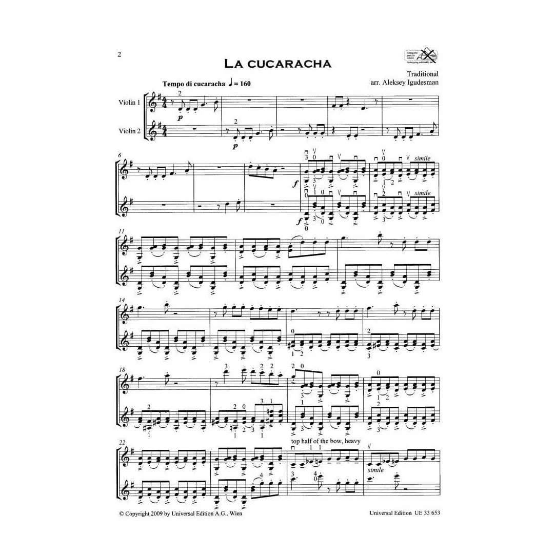 Igudesman Latin & More Violinduette Noten 2 Violinen fortgeschritten