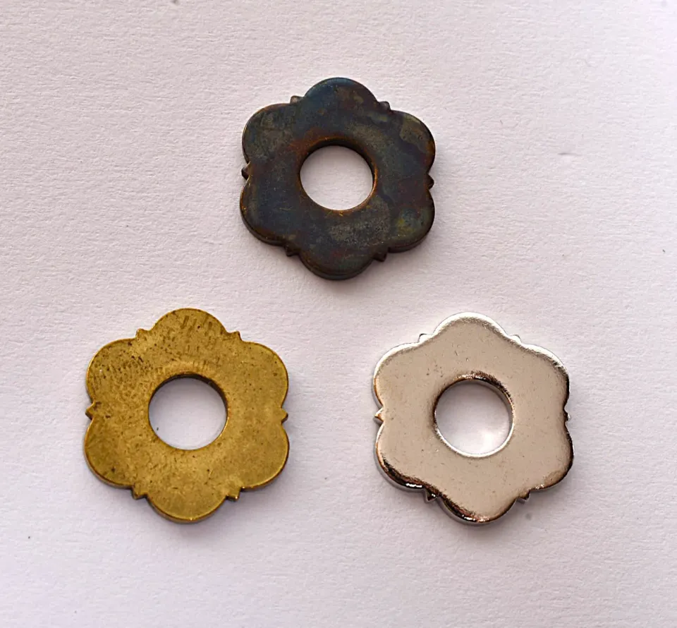 Pisgah Floral Washers Unterlegscheiben Messing