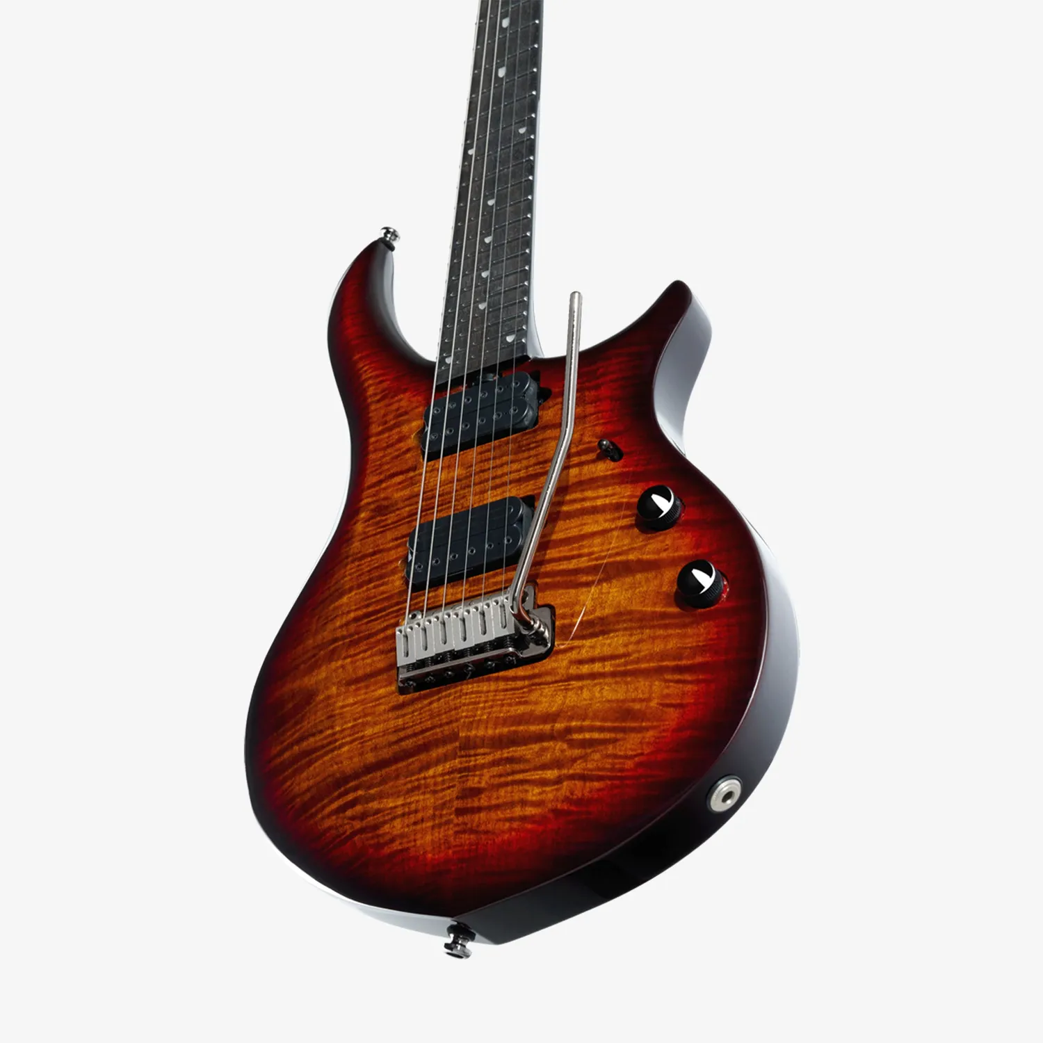 Sterling Majesty DiMarzio E-Gitarre Blood Orange Burst