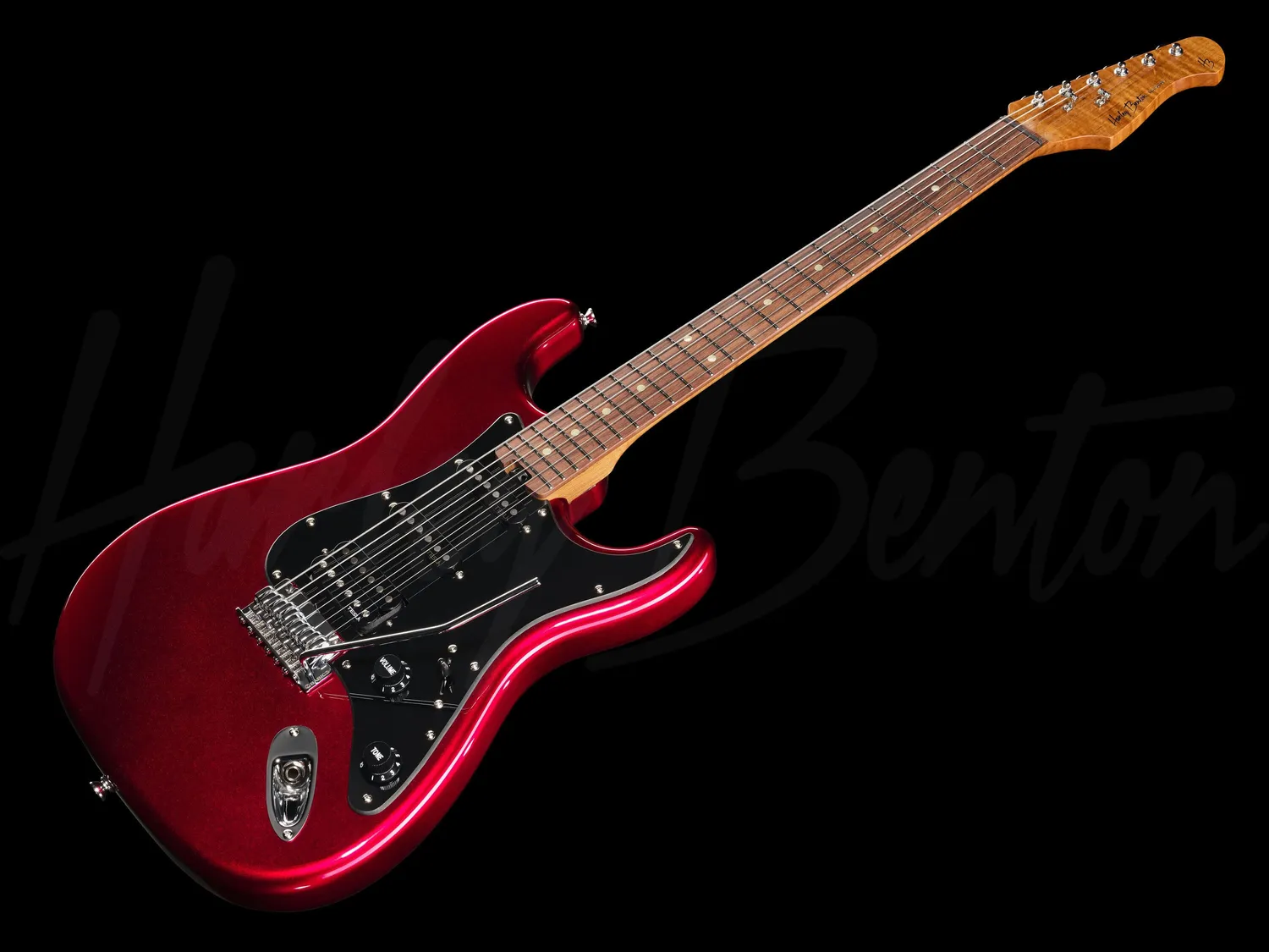 Harley Benton Deluxe ST-Modern Plus E-Gitarre Dark Red HSS