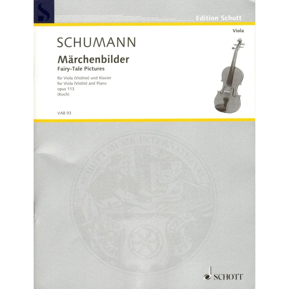 Schumann Märchenbilder Op 113 Viola Noten Schott