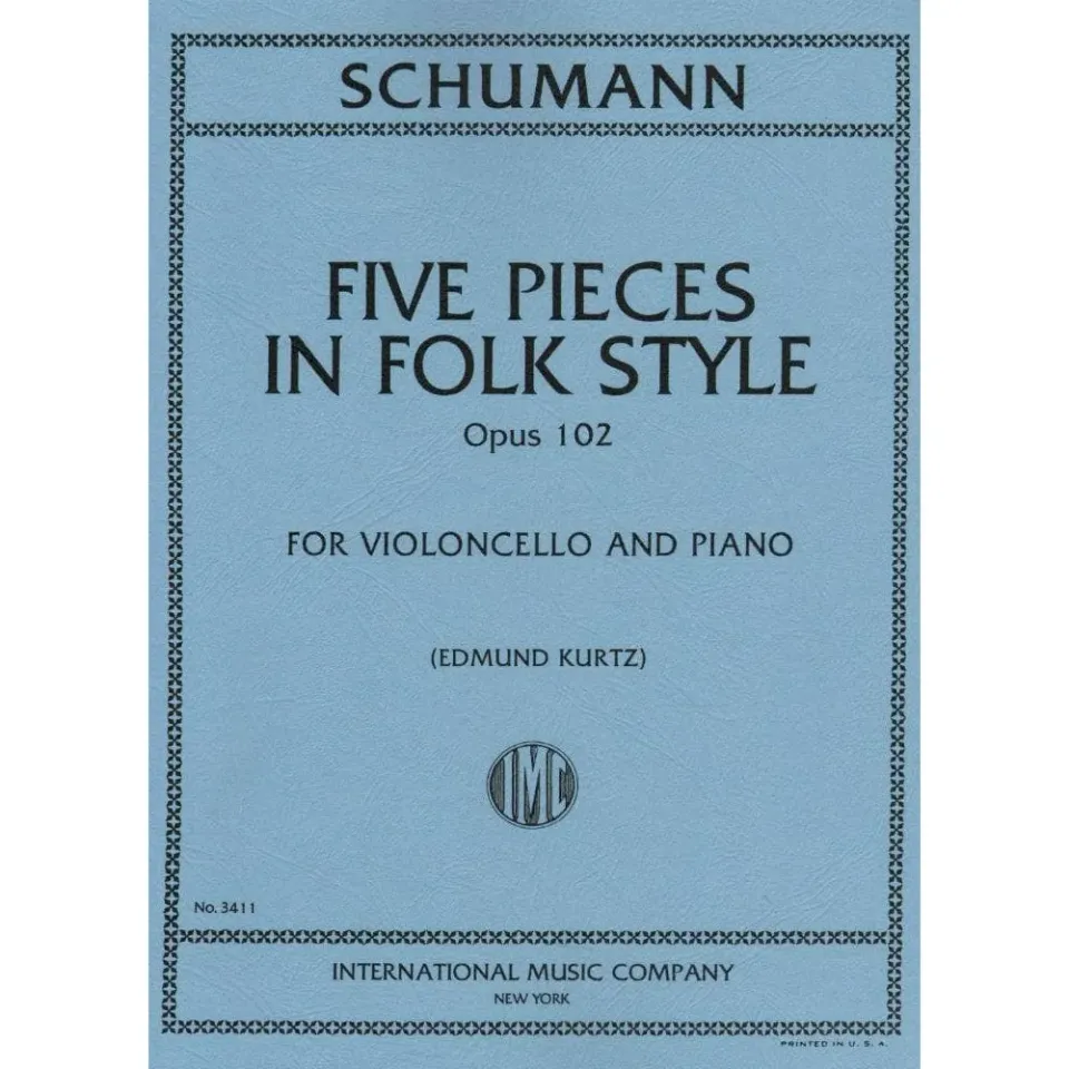 Schumann Fünf Stücke Op 102 Cello Klavier Noten