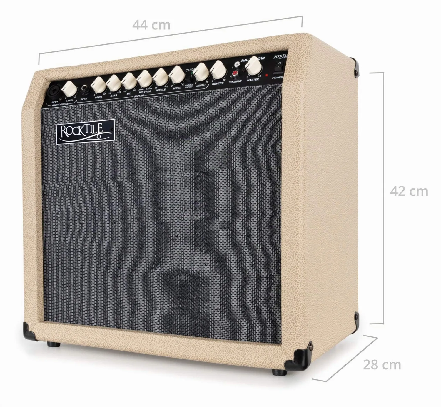 Rocktile AA-30 CW Eric Akustikverstärker 30W Creme