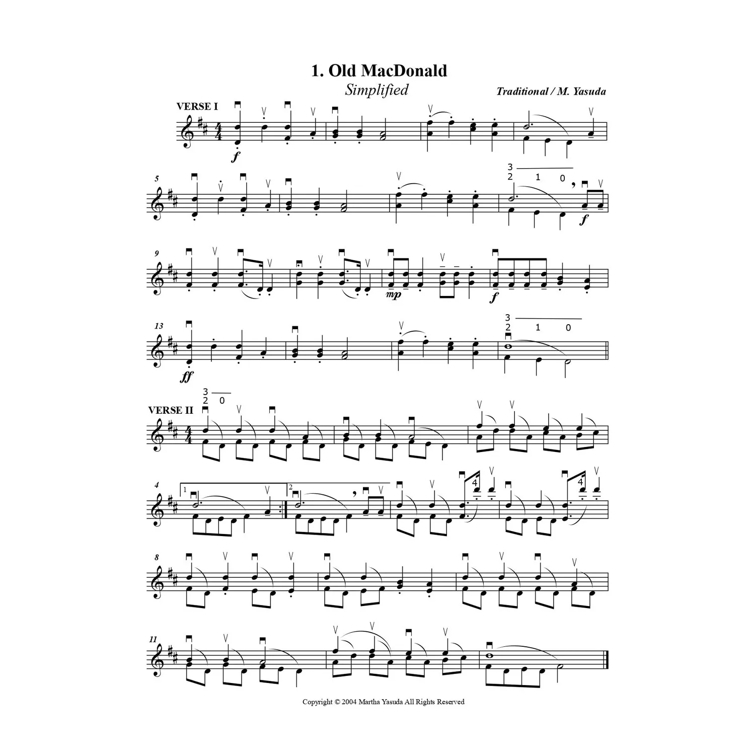 Shar American Melodies Double Stop Solos I & II Violinnoten Download