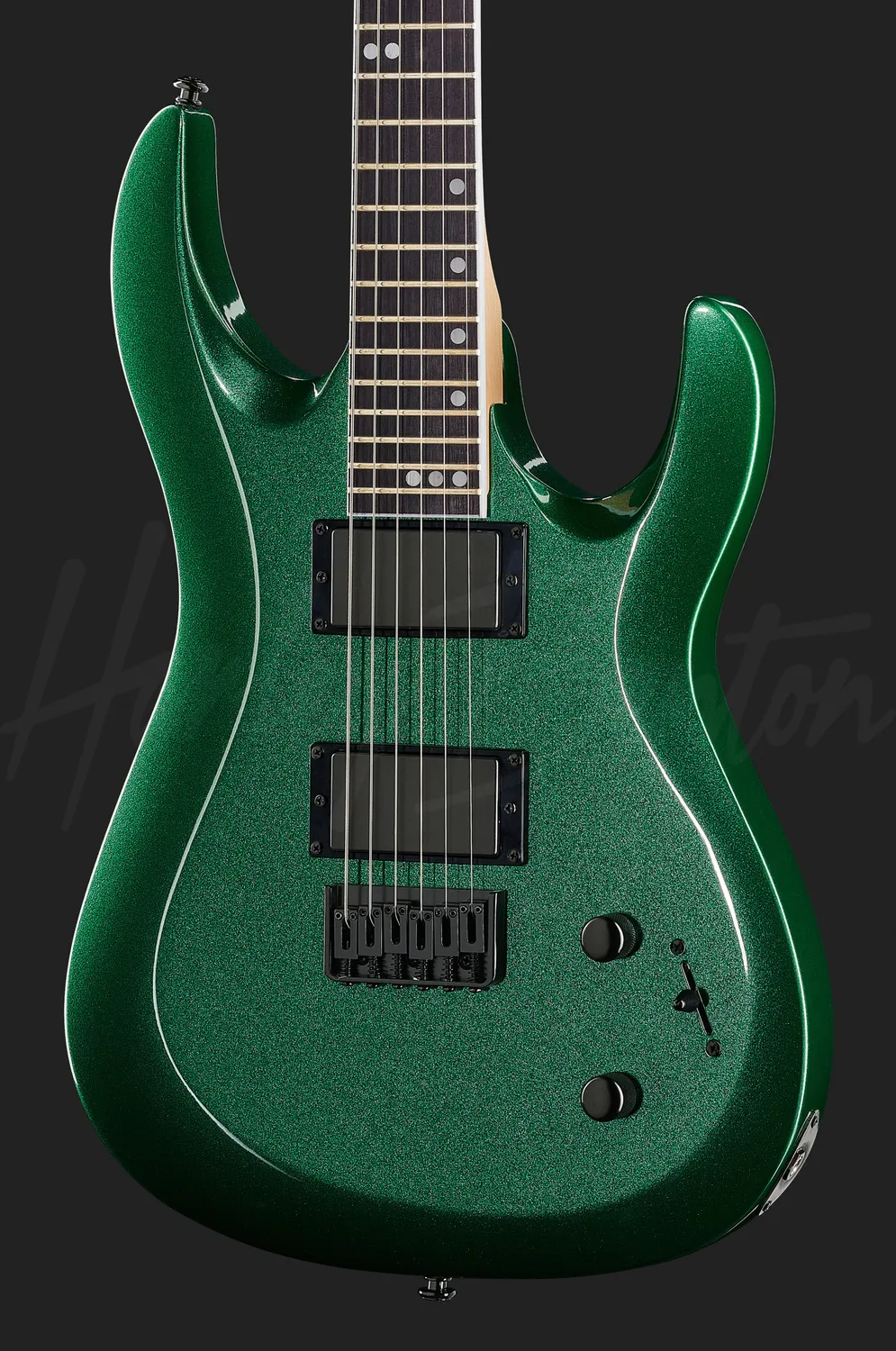Harley Benton R-446 E-Gitarre Green Metallic