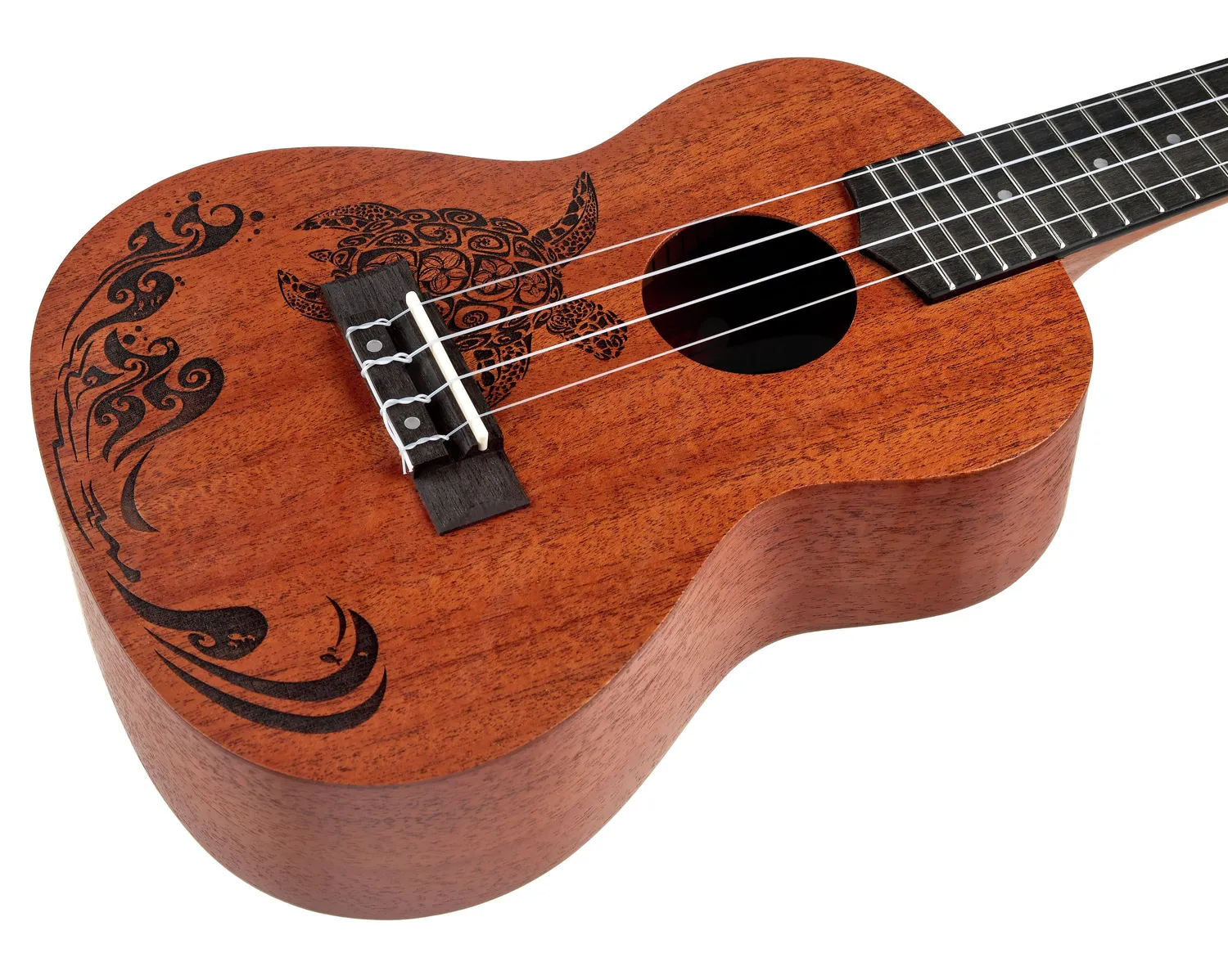 Harley Benton Kahuna-C Ukulele Turtle Konzert Mahagoni