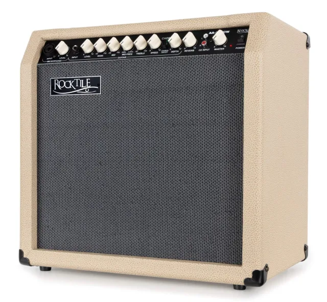 Rocktile AA-30 CW Eric Akustikverstärker 30W Creme