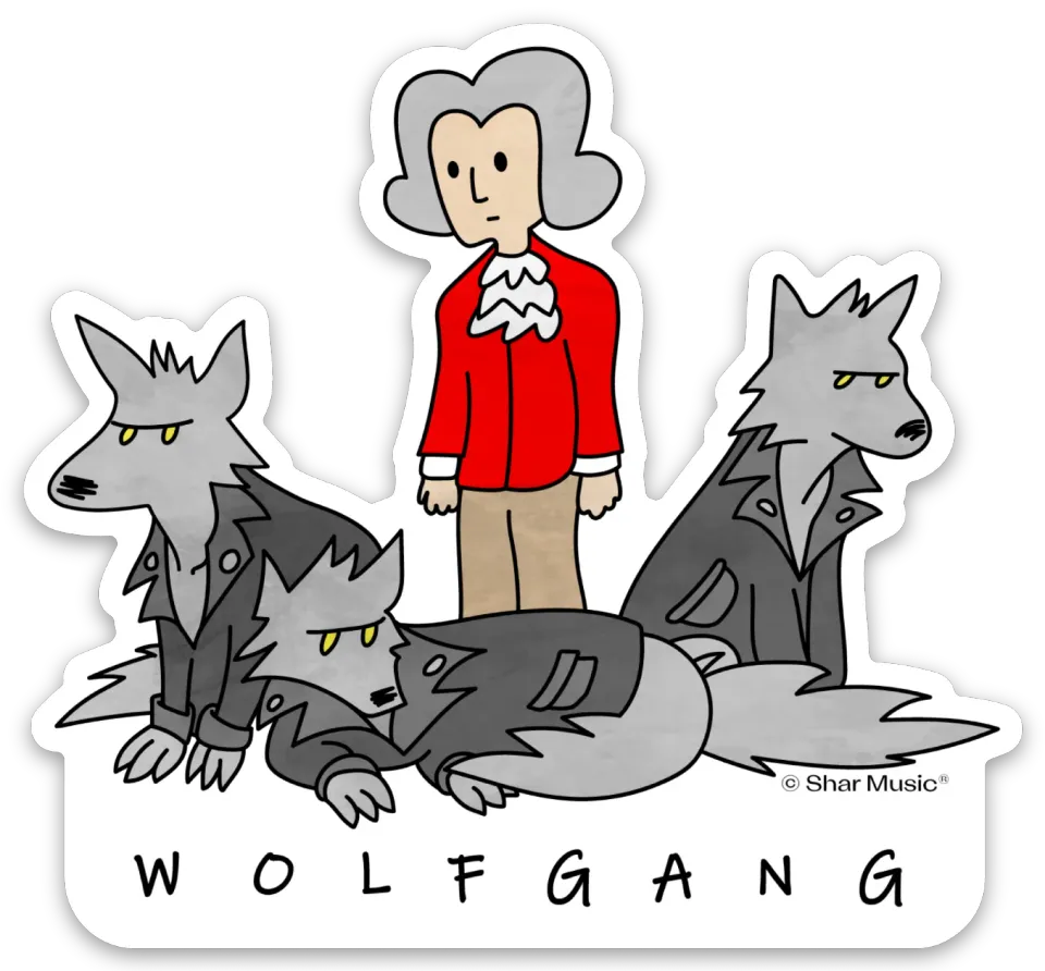 Shar Music Wolfgang Sticker für Geigenkoffer