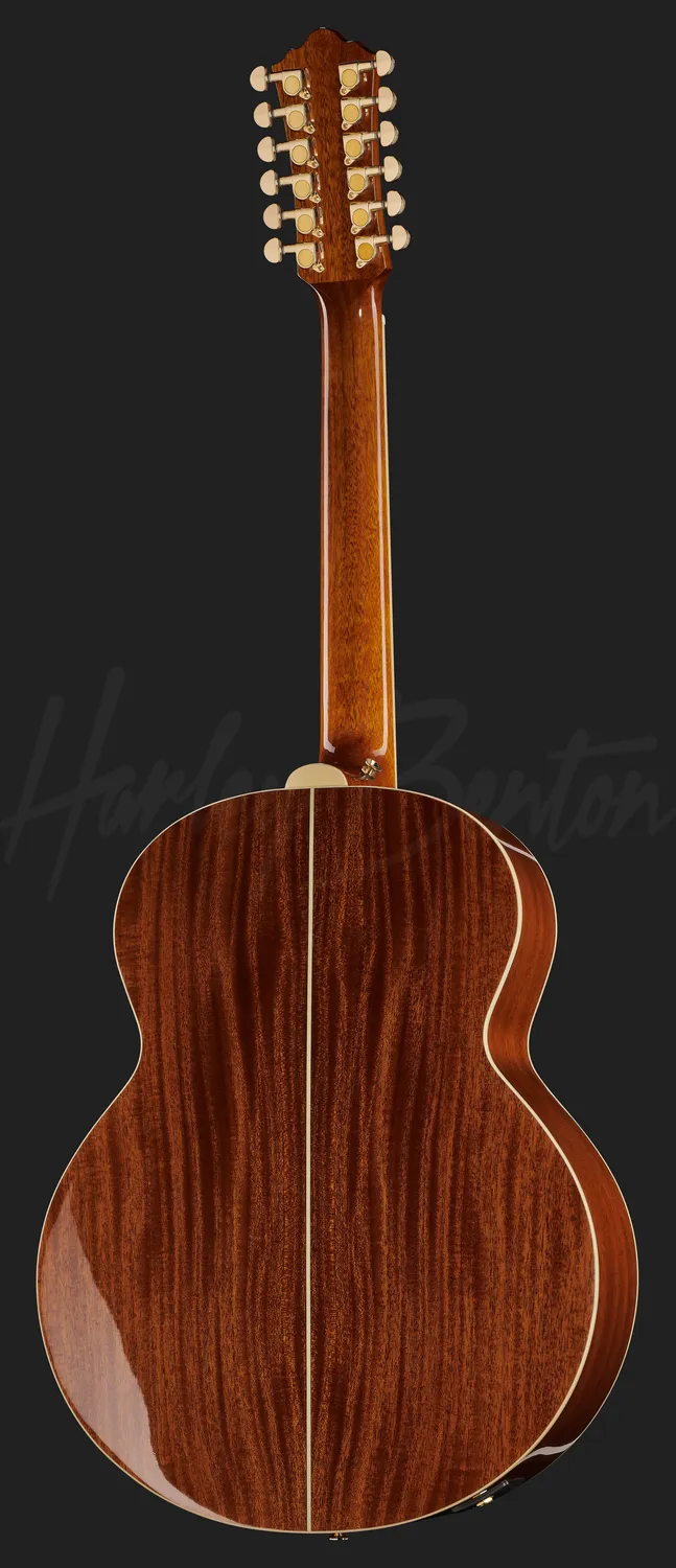 Harley Benton Custom Line CLJ-412E 12-saitige Gitarre Jumbo links natur