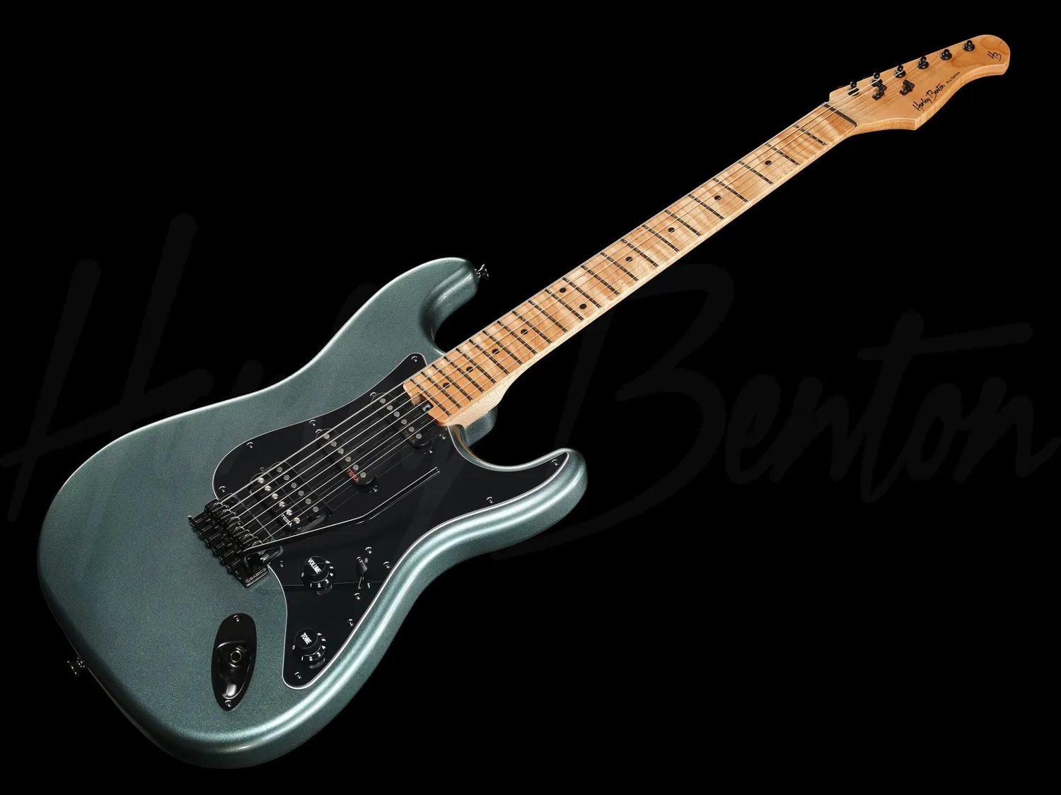 Harley Benton ST-Modern Plus HSS E-Gitarre Gun Metal Blue