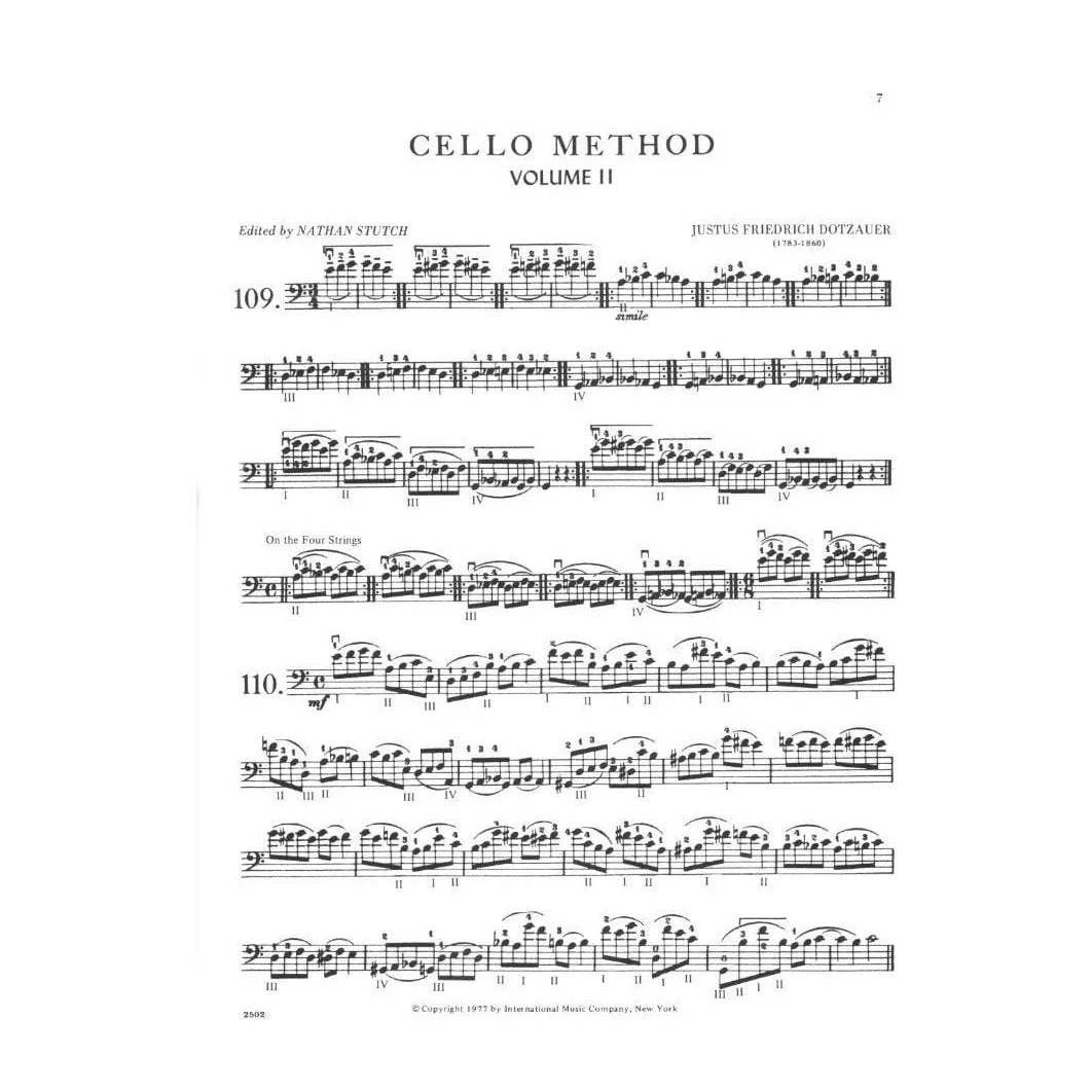 International Dotzauer Cello-Schule Vol.2 Noten Stutch