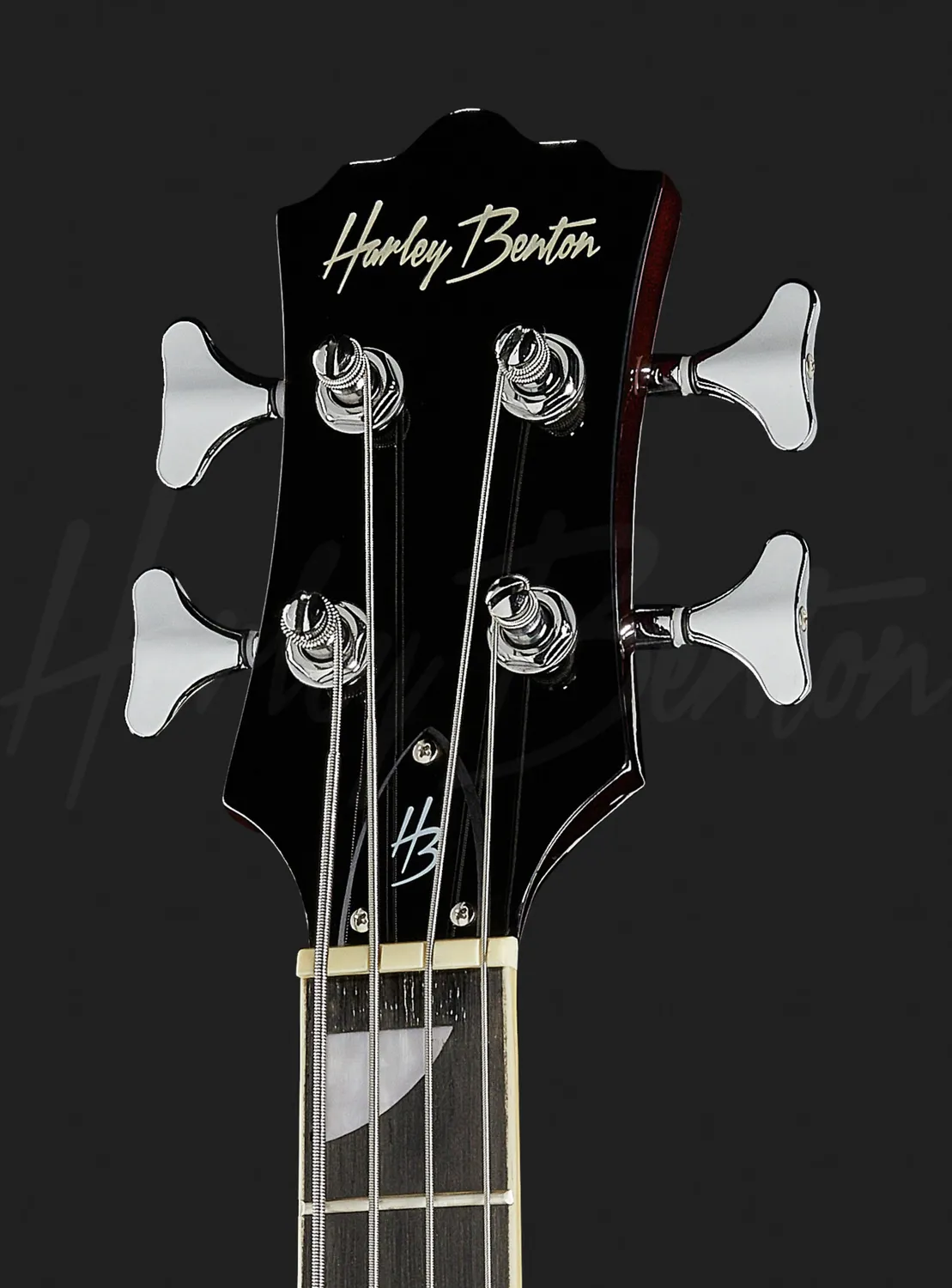Harley Benton Vintage HB-60 WB Halbakustik-Gitarre Walnut