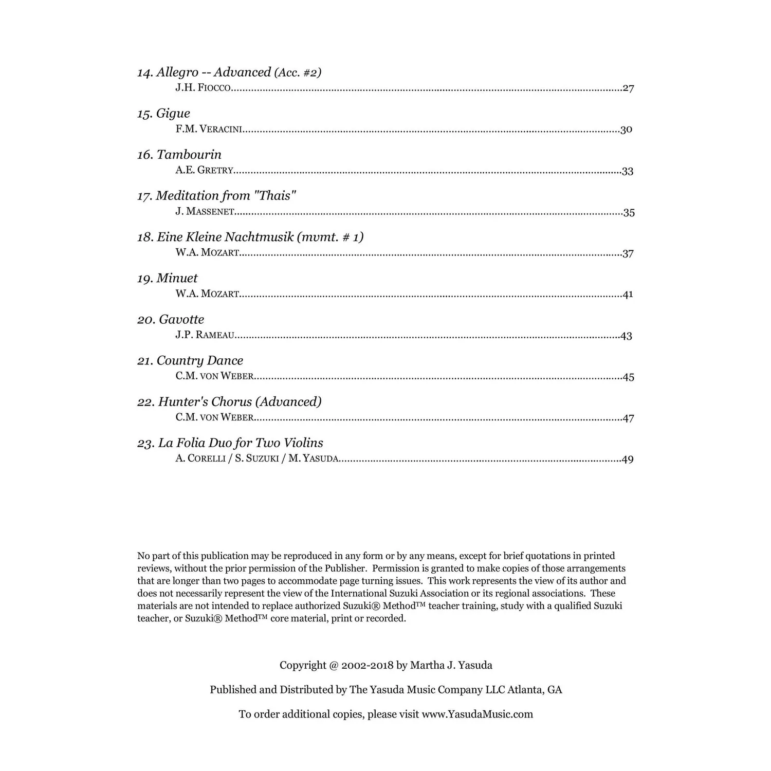 Yasuda Harmonious Melodies Vol.2 Violinduo Noten Download