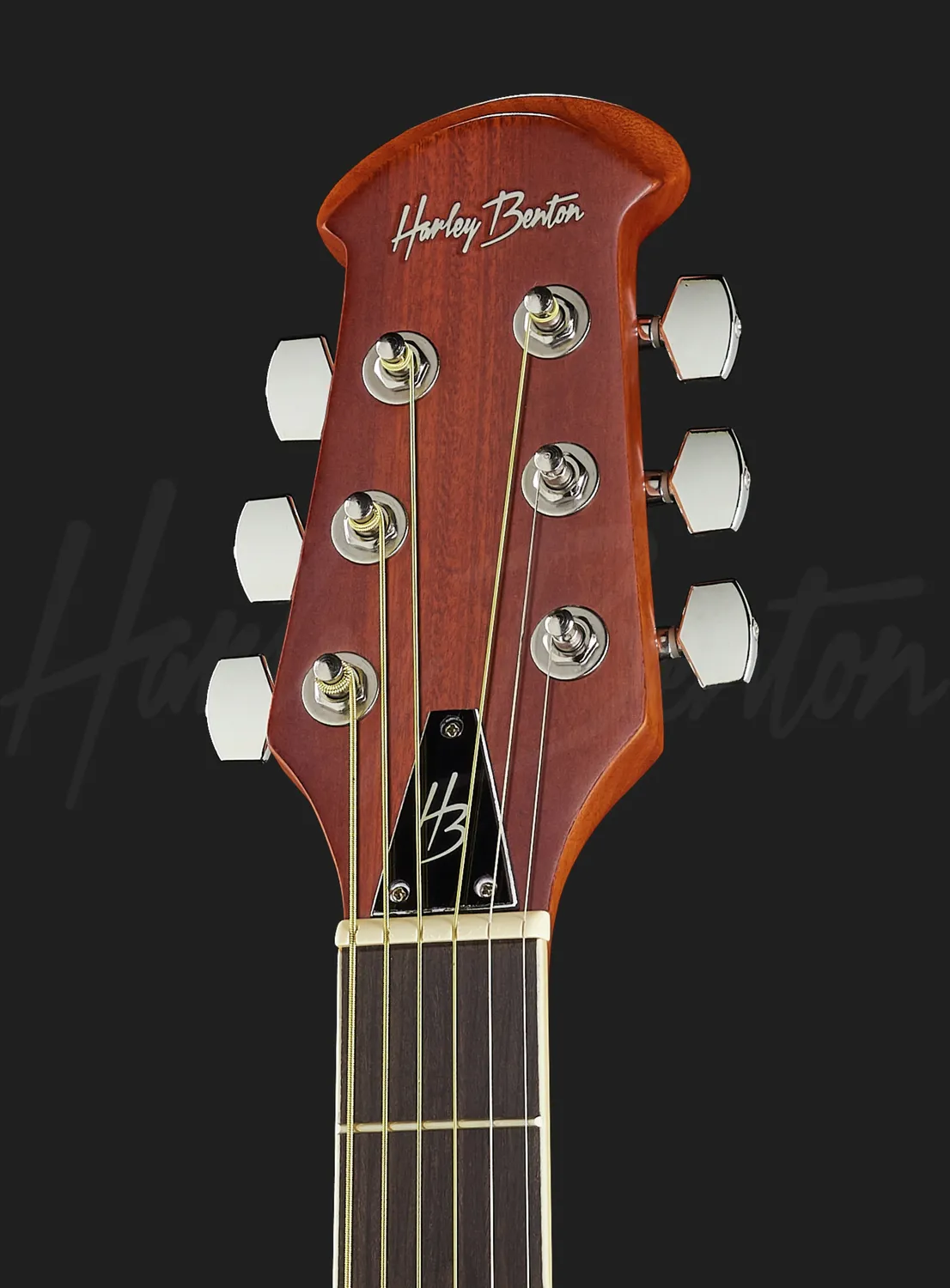Harley Benton HBO-850BK E-Akustikgitarre Schwarz