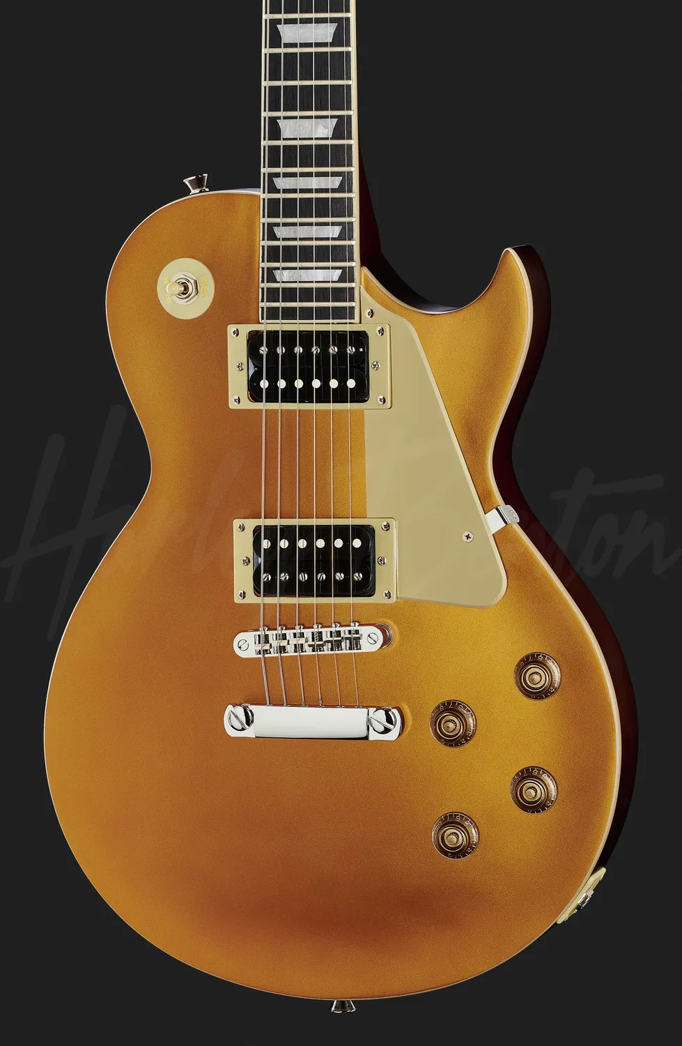 Harley Benton Vintage Series SC-400 E-Gitarre Gold Humbucker