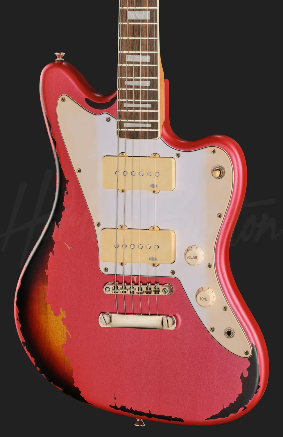 Harley Benton JA-60HA E-Gitarre Candy Apple Aged