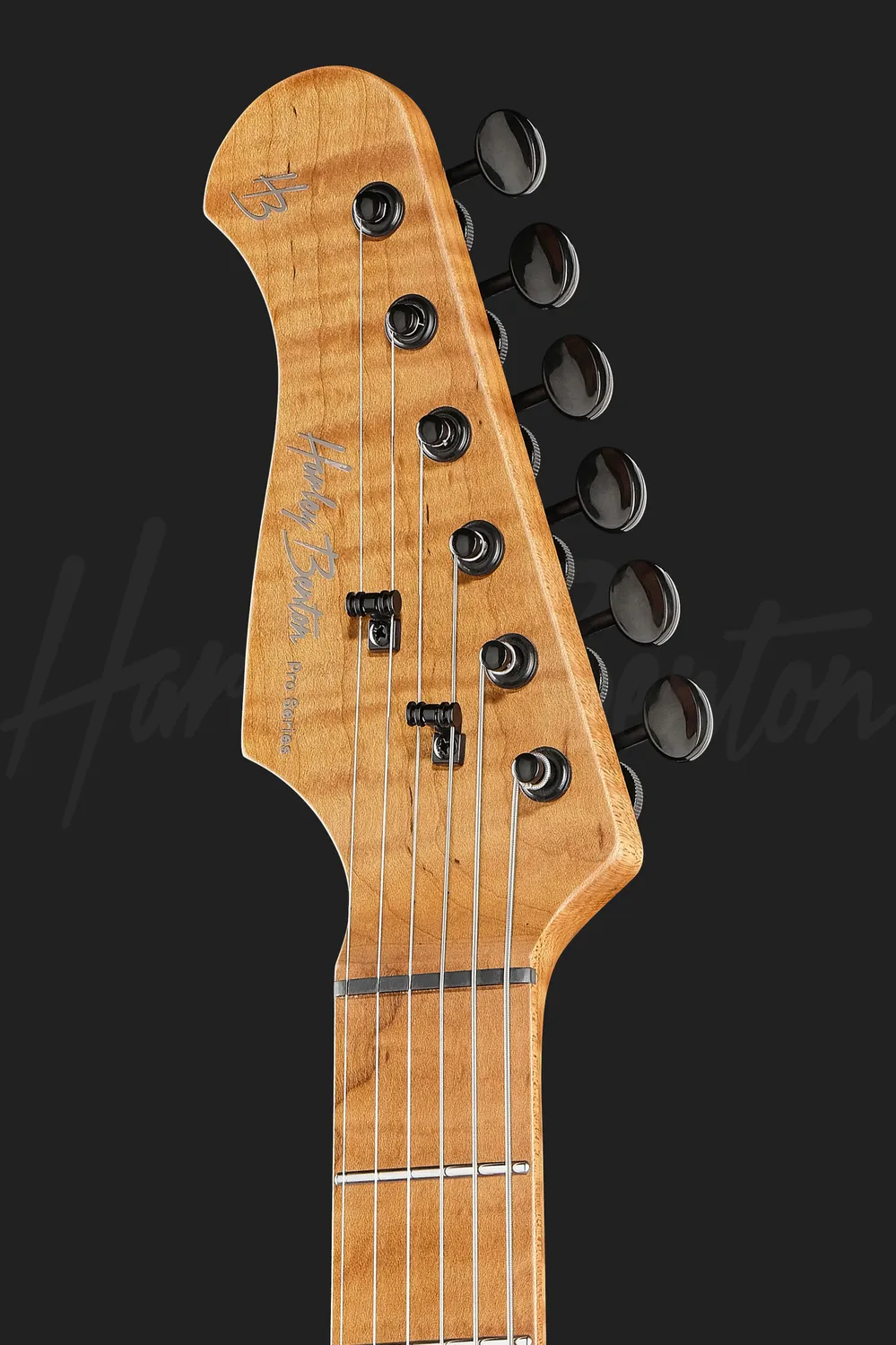 Harley Benton Deluxe ST-Modern Plus MN HSS LH SBK E-Gitarre links schwarz