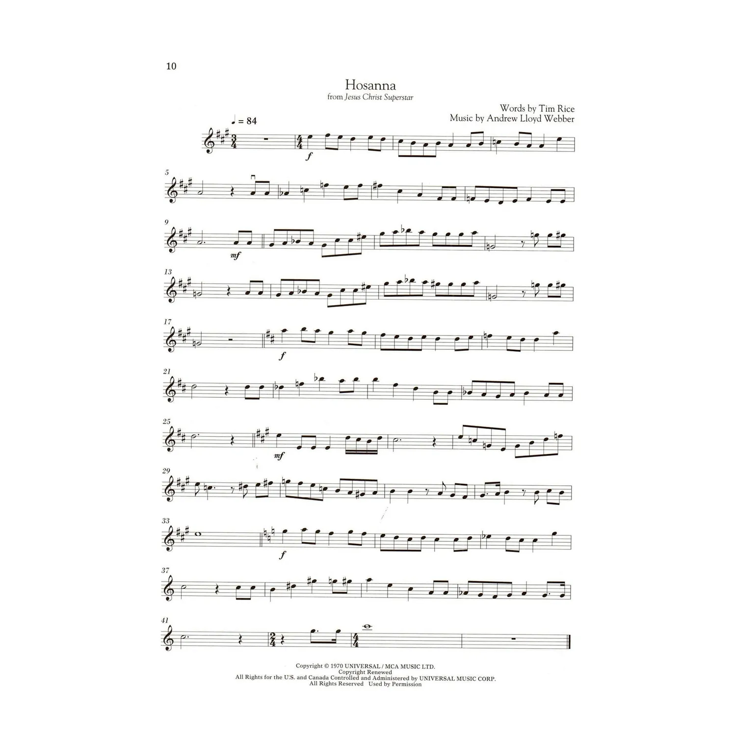 Hal Leonard Lloyd Webber Noten Violine Klavier