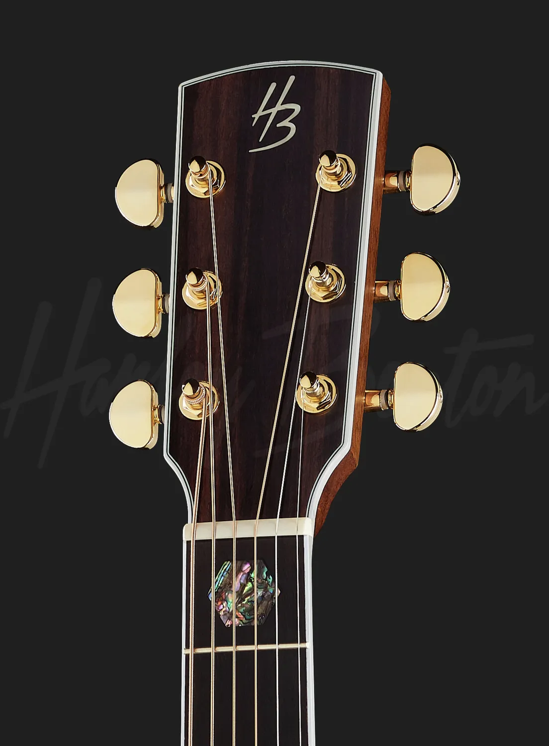 Harley Benton Custom CLD-41SE Westerngitarre Dreadnought Walnuss