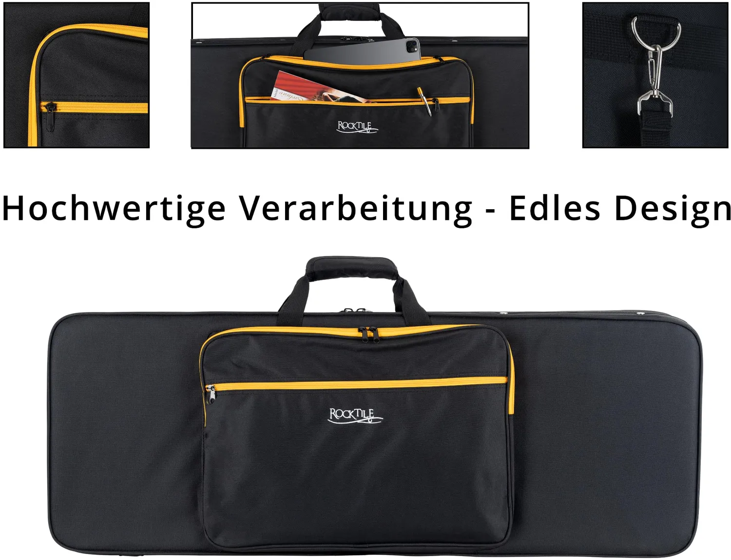 Rocktile EGSCR-1122BK Gigbag E-Gitarre Schwarz 99 cm