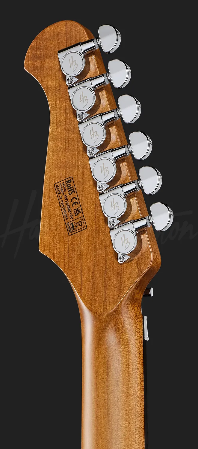 Harley Benton Fusion-IV HH RW FR QBLB E-Gitarre Quilt Blue Floyd