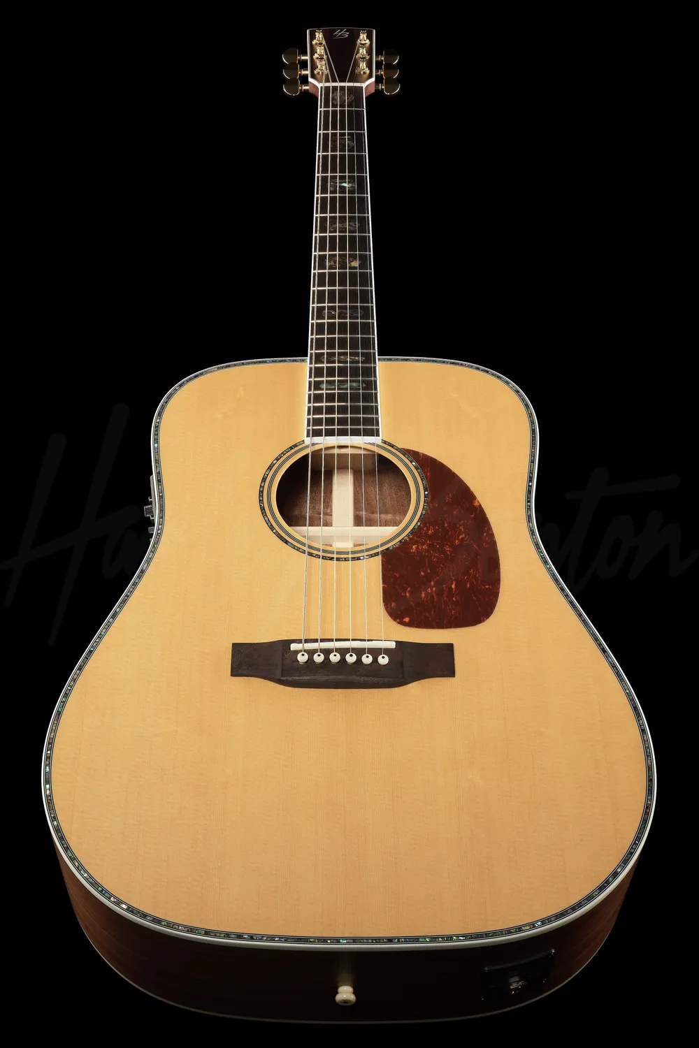 Harley Benton Custom CLD-41SE Westerngitarre Dreadnought Walnuss