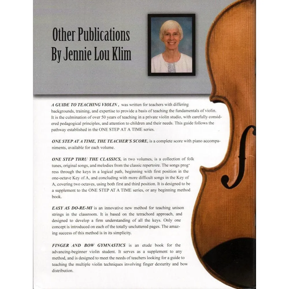 Shar Music One Step At A Time Book 2 Violine Noten Anfänger
