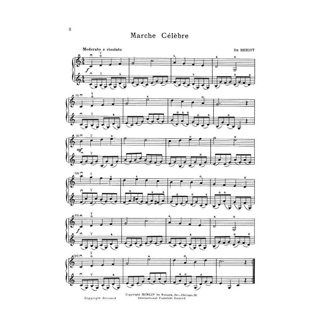 Rubank Whistler Selected Duets 1 Geigenduo Noten