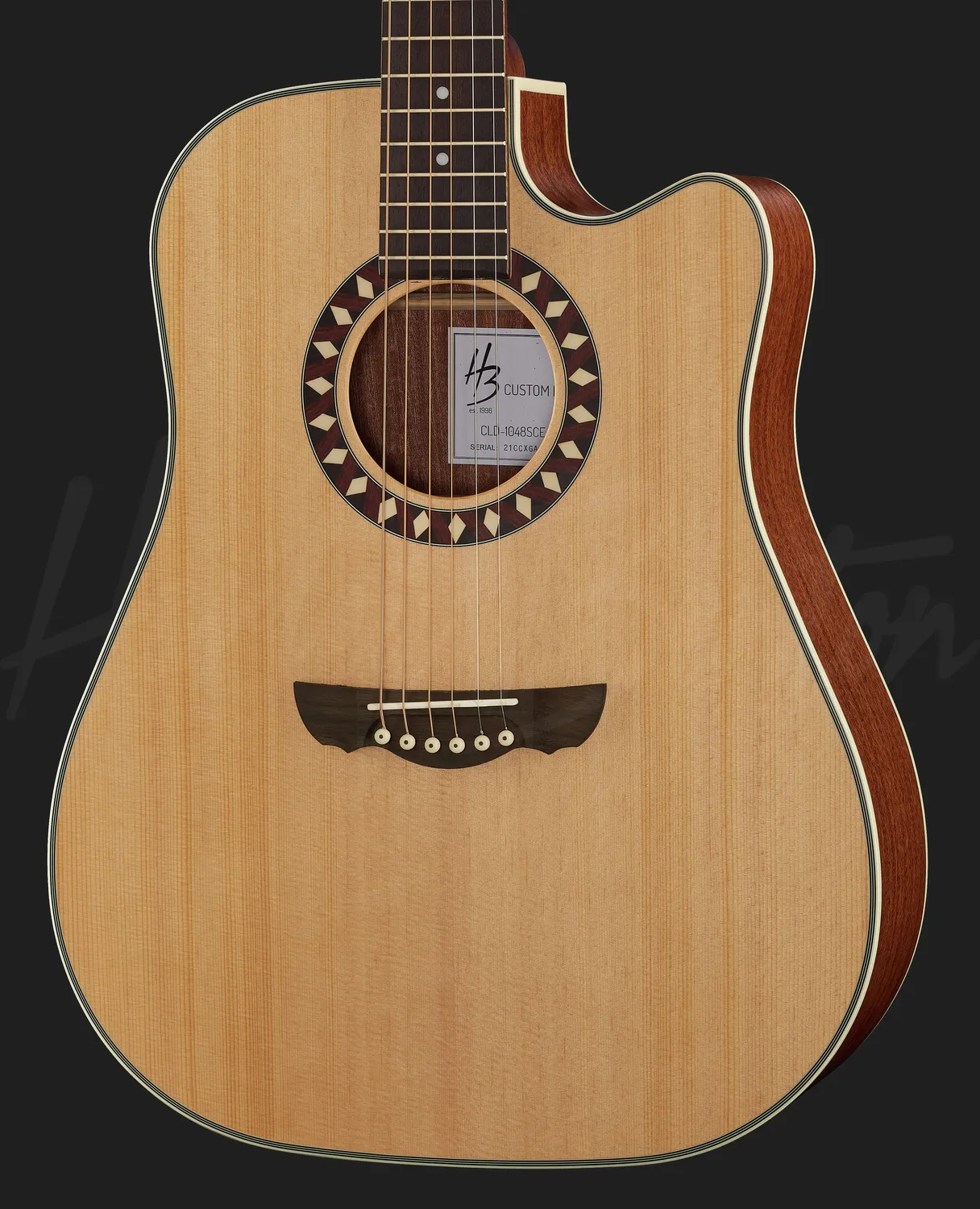 Harley Benton Custom Line CLD-1048SCE NS Westerngitarre 48 mm