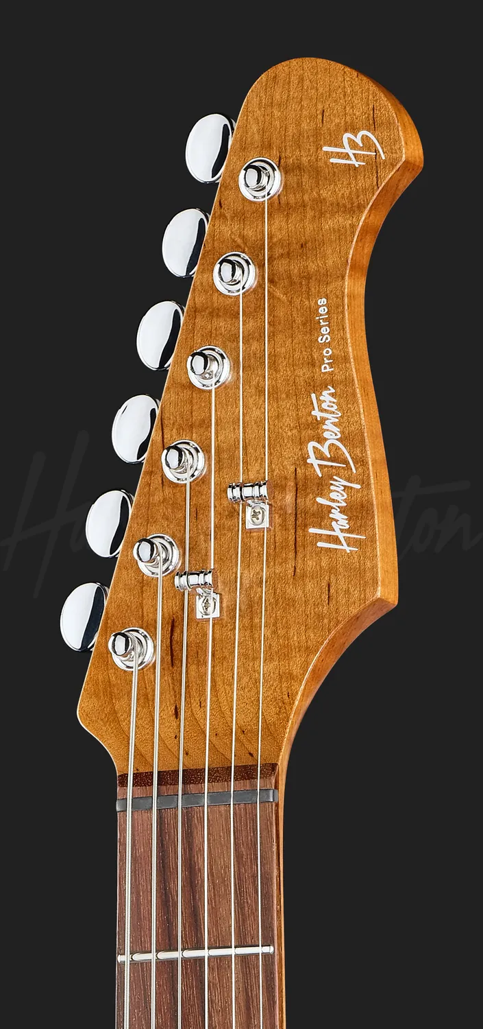 Harley Benton Deluxe ST-Modern Plus E-Gitarre Dark Red HSS