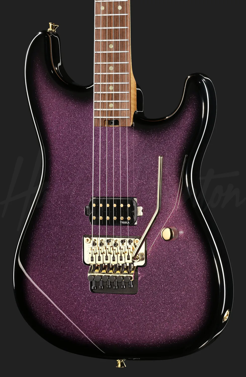 Harley Benton ST-80FR MN E-Gitarre Amethyst Sparkle Floyd Rose