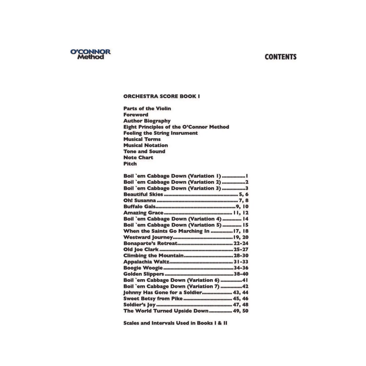 Shar Music O'Connor Method Book I Noten Partitur Download