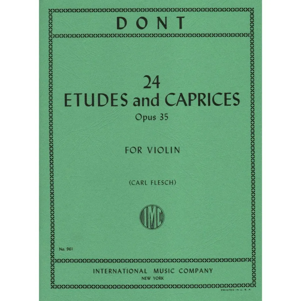 International Dont 24 Etüden und Capricen Opus 35 Noten Violine solo Flesch