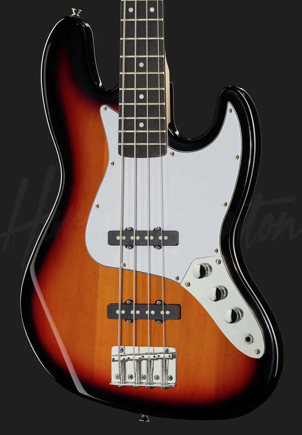Harley Benton JB-20 SB E-Bass Sunburst Pappelkorpus