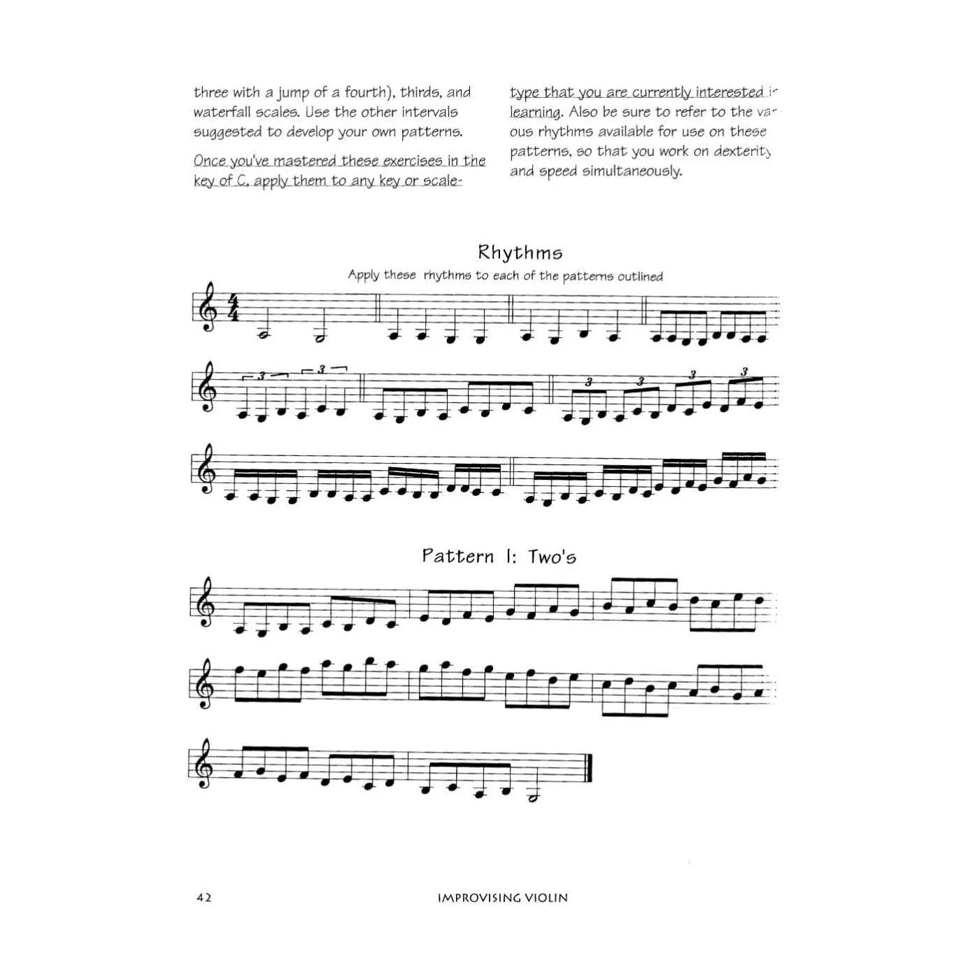 Shar Music Lieberman Improvising Violin Notenbuch