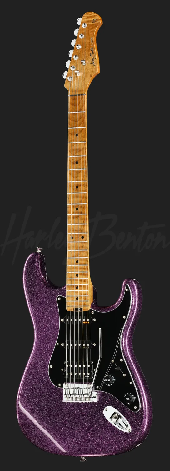 Harley Benton ST-Modern Plus MN HSS E-Gitarre Purple