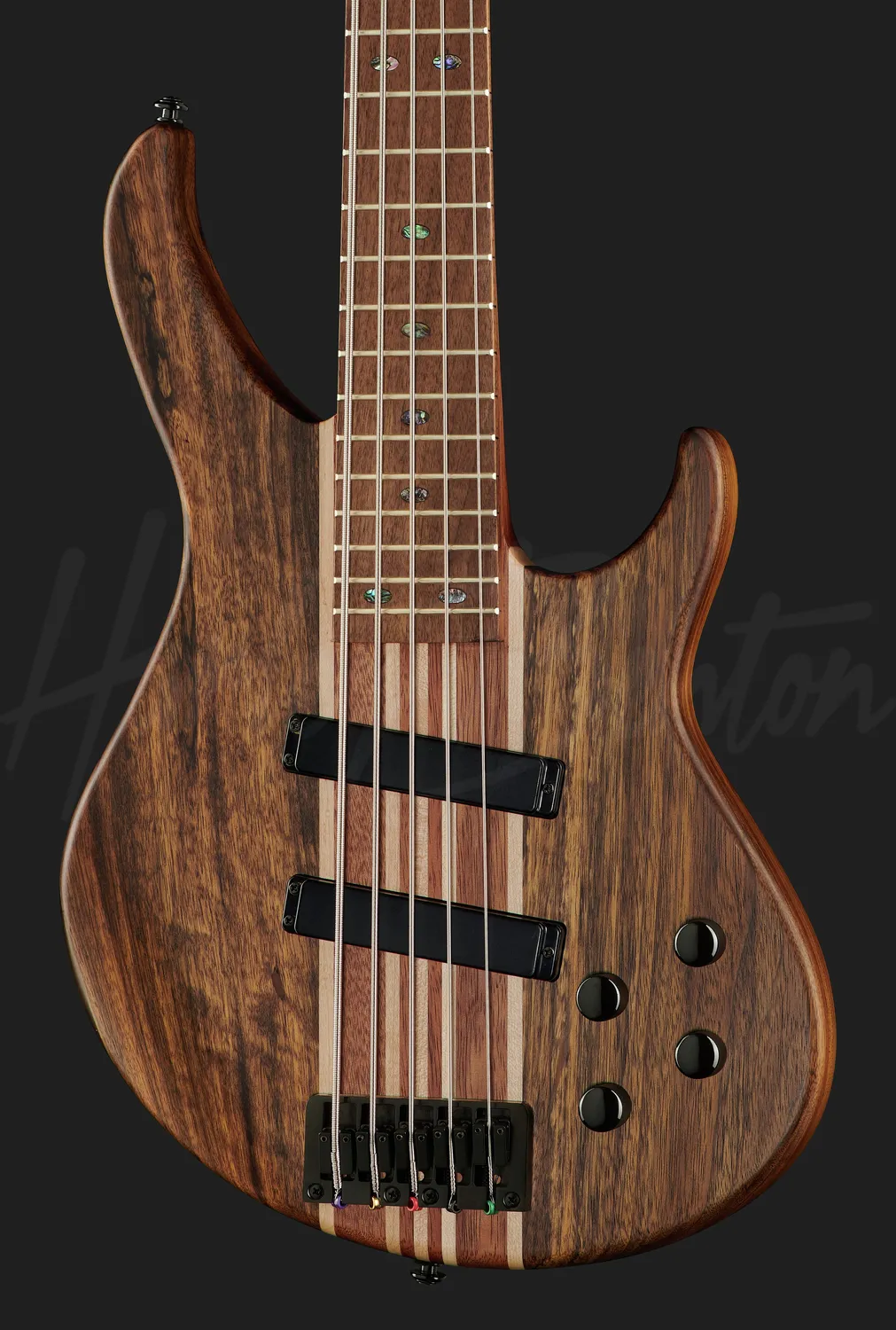 Harley Benton Pro HBZ-2005 E-Bass 5-Saiter Ovangkol aktiv