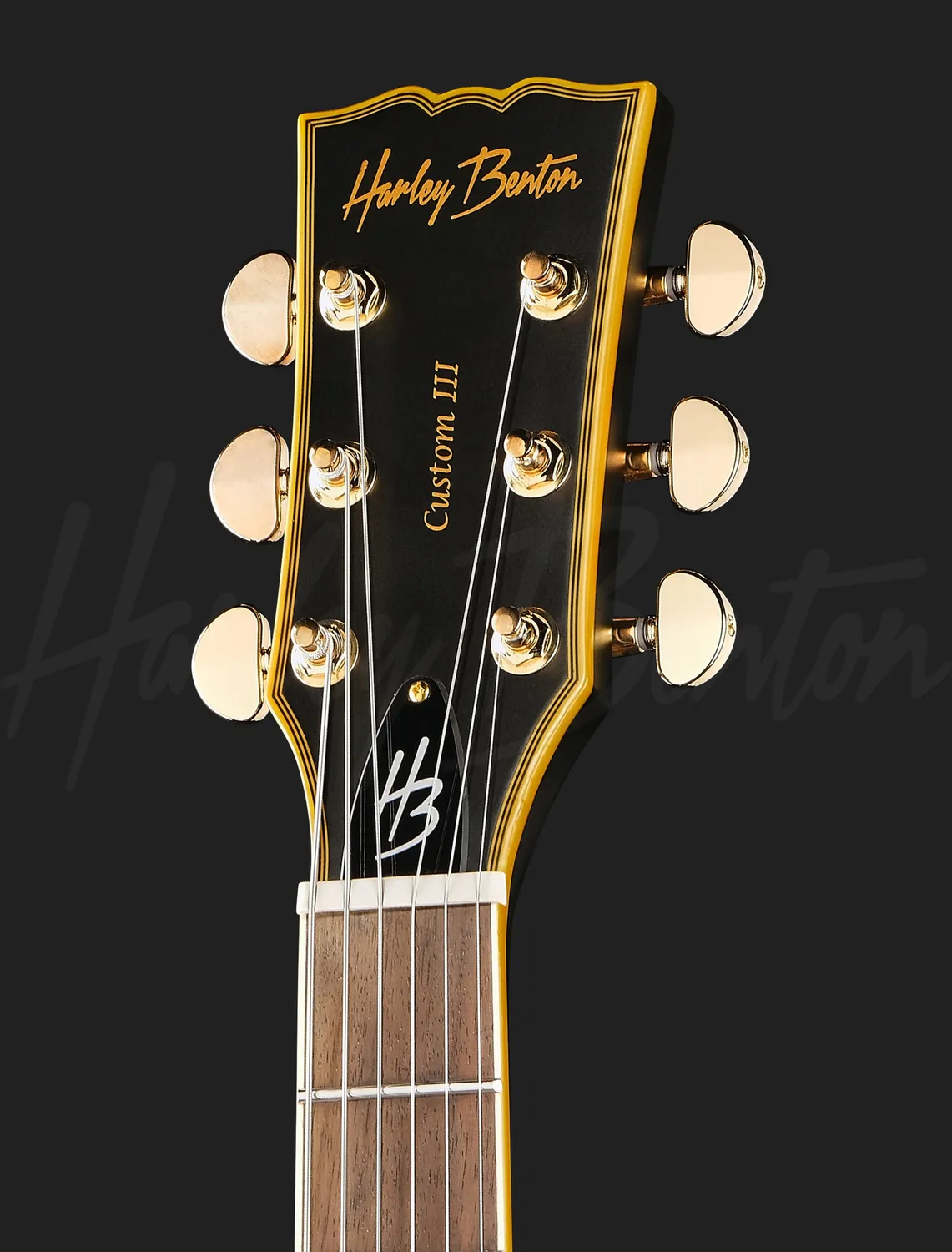 Harley Benton SC-Custom III E-Gitarre Vintage Black Tesla