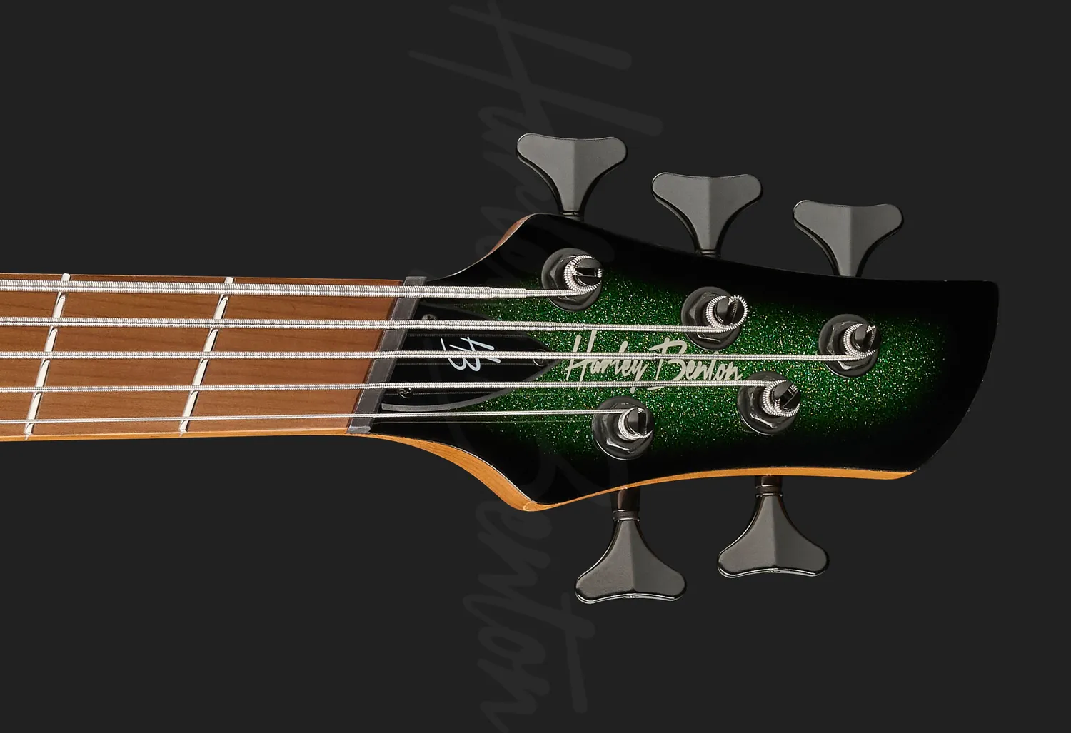 Harley Benton Pro MSB-5 E-Bass 5-Saiter emerald sparkle