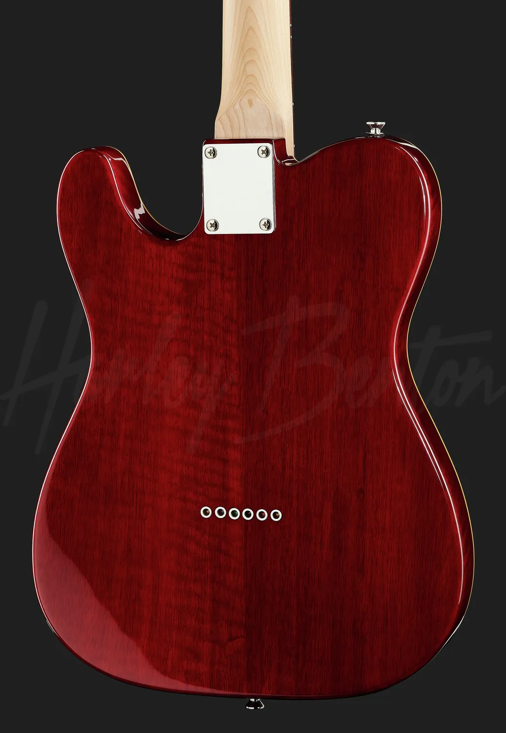Harley Benton Classic Series TE-90QM E-Gitarre Trans Red P90