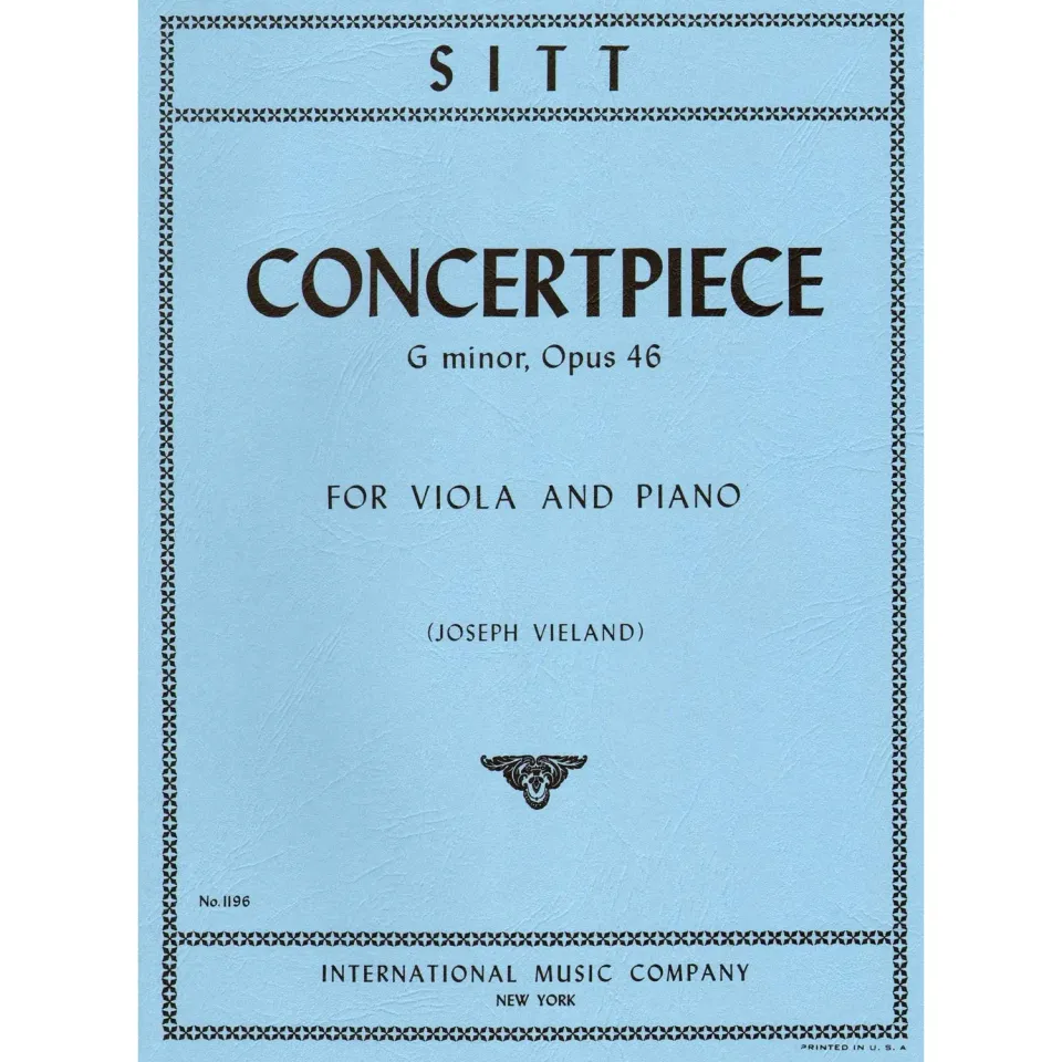 Sitt Konzertstück g-Moll op. 46 Viola Klavier Noten