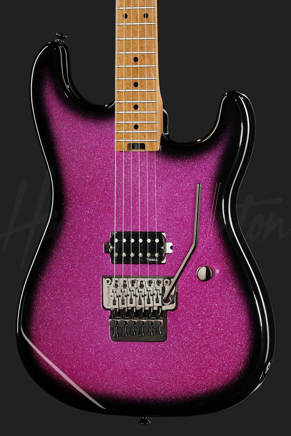 Harley Benton ST-80FR MN PSB E-Gitarre Pink Sparkle Floyd Rose