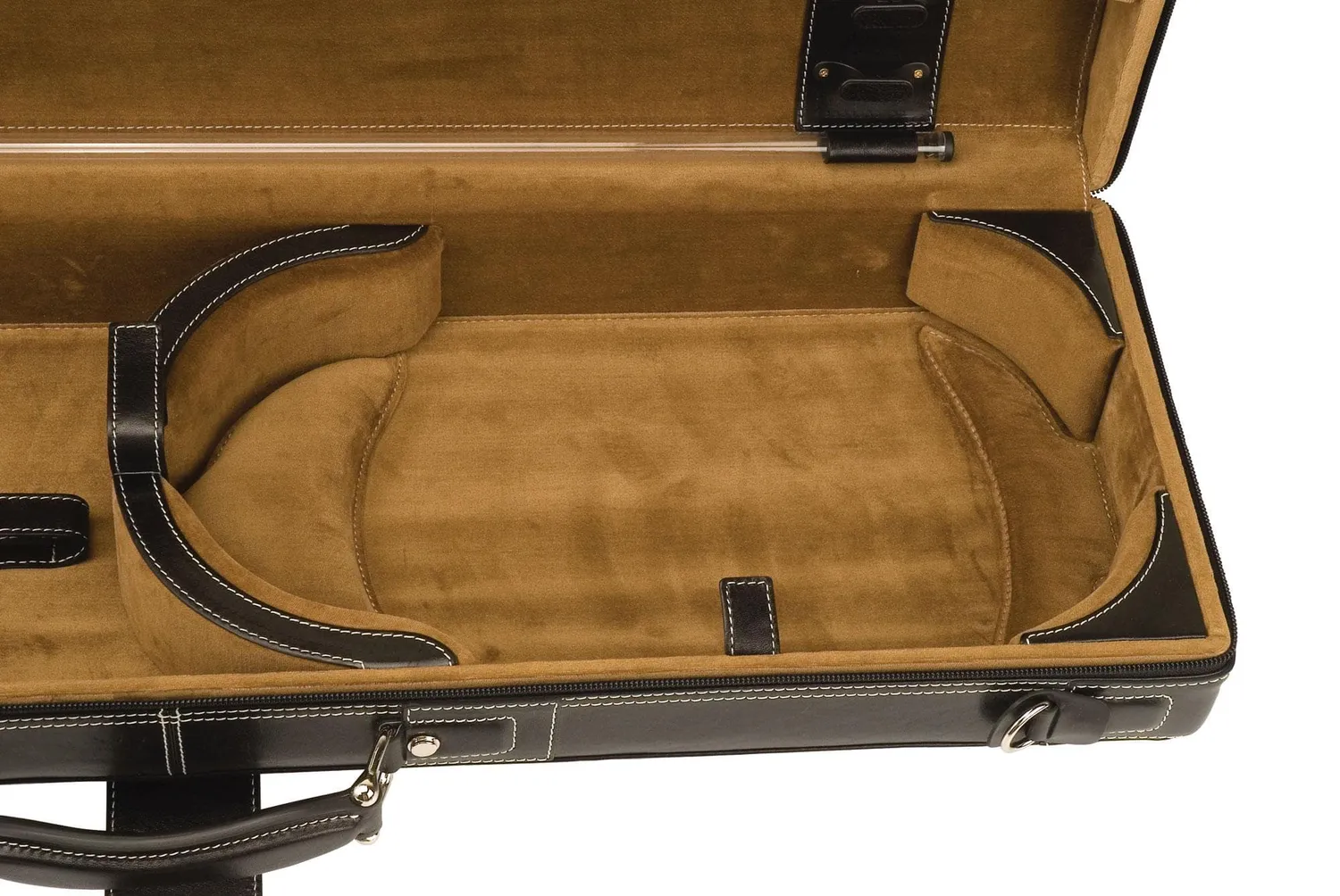 GL Q Series Geigenkasten 4/4 Leder schwarz Hygrometer