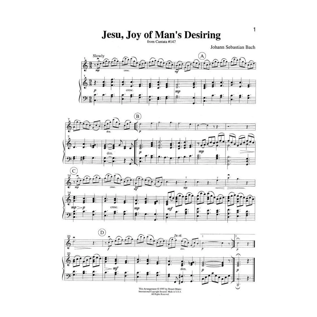 Shar Music 20 Sacred Solos Noten Violine Klavier Oboe