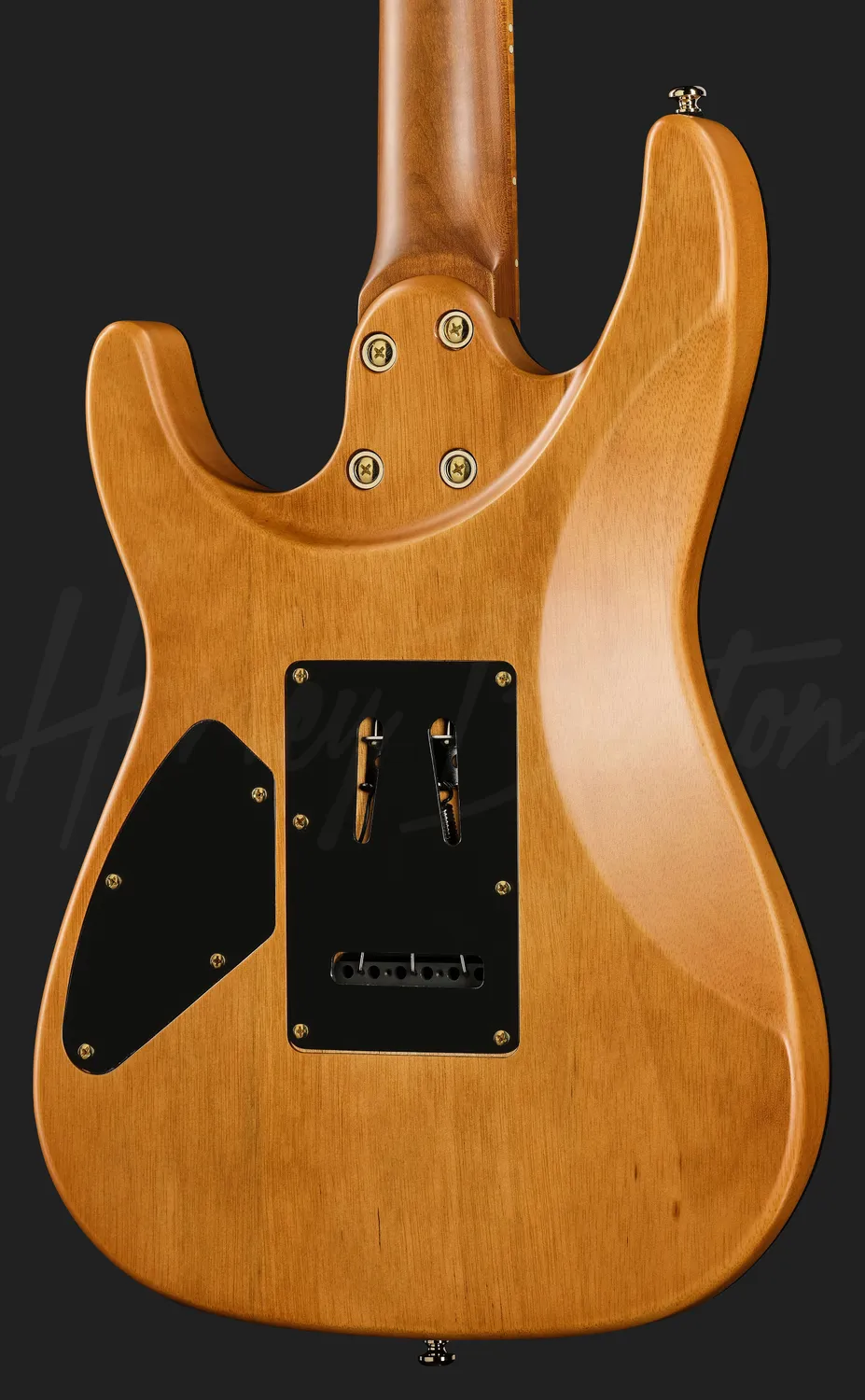 Harley Benton Fusion-IV HH E-Gitarre Satin Gold